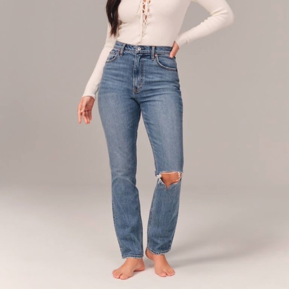 Abercrombie & Fitch Blue Women's Jeans